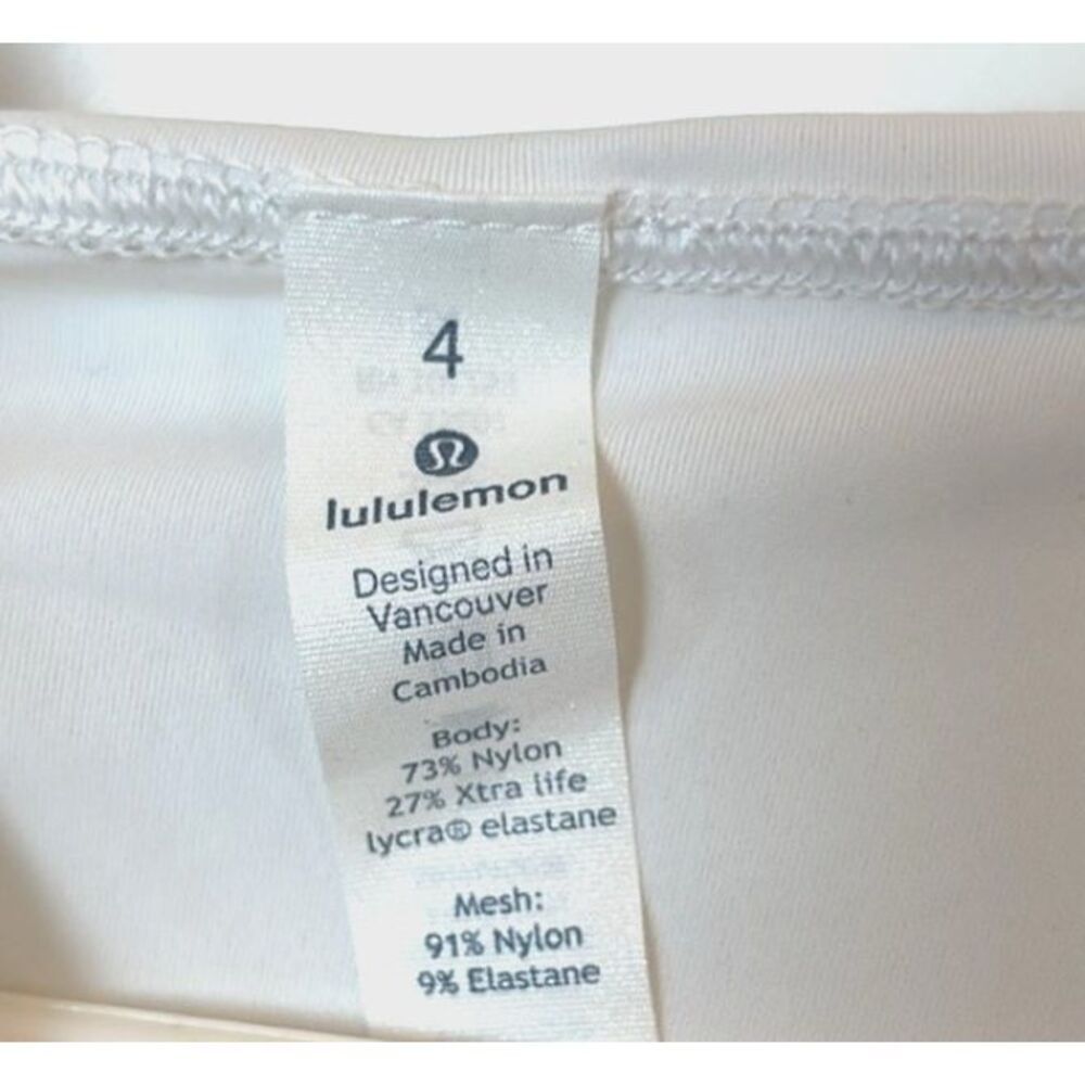 Lululemon Waterbound Hoodie Women Size 4 White Rash Guard Thumb Holes Lightweigt - Picture 5 of 7